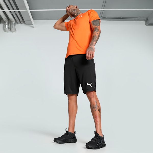 RTG Interlock 10" Men's Regular Fit Shorts, PUMA Black-White (logo), extralarge-IND